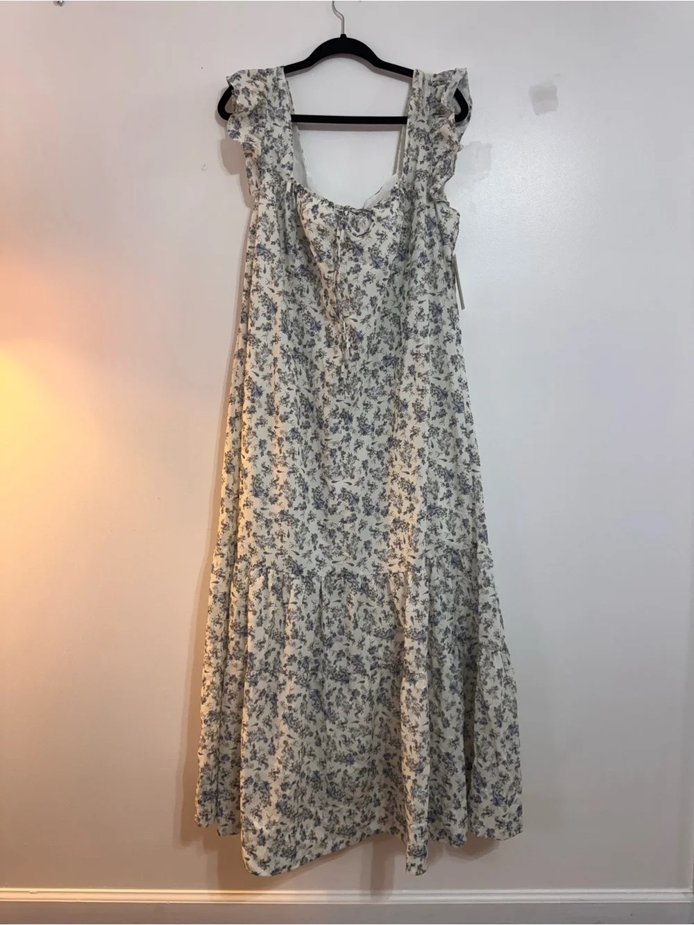 Worth Collective The Emery Midi Dress in Blue Floral - Never worn